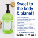Dr. Bronner'S Organic Sugar Soap Lemongrass 64 Ounce - 4-In-1 Use: Hands, Body, Face And Hair, Cleanses, Moisturizes And Nourishes, Vegan