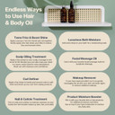 Hair & Body Oil - Promote Hair Growth, Strengthen & Moisturize All Hair Types - Helps Frizz & Damage With Natural Rosemary & Vegan Keratin For Dry Hair & Scalp (2.5 Oz, Juniper Sage)