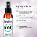 Truskin Daily Facial Super Toner  For All Skin Types With Glycolic Acid, Vitamin C, Ocean Minerals And Organic Anti Aging Ingredients, 4 Fl Oz