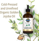Garden Of Life Jojoba Oil 100% Organic & Pure Golden Jojoba Oil For Hair, Skin And Face - Cold Pressed Jojoba Body Oil, Massage, Or Use As A Carrier Oil For Making Lip Balms & Body Butters, 4 Fl Oz