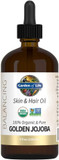 Garden Of Life Jojoba Oil 100% Organic & Pure Golden Jojoba Oil For Hair, Skin And Face - Cold Pressed Jojoba Body Oil, Massage, Or Use As A Carrier Oil For Making Lip Balms & Body Butters, 4 Fl Oz