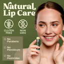 Usda Organic Lip Balm 4-Pack By Earth'S Daughter - Eucalyptus Mint Flavor, Beeswax, Coconut Oil, Vitamin E - Best Lip Repair Chapstick For Dry Cracked Lips