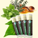 Usda Organic Lip Balm 4-Pack By Earth'S Daughter - Eucalyptus Mint Flavor, Beeswax, Coconut Oil, Vitamin E - Best Lip Repair Chapstick For Dry Cracked Lips
