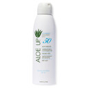 Aloe Up White Collection Continuous Sunscreen Spray Spf 50 Broad Spectrum Uva/Uvb Sunscreen Protector For Face & Body W/Moisturizing Aloe Vera Gel Reef Safe Coco-Mango Fragrance - 5.5 Fl. Oz