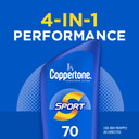 Coppertone Sport Sunscreen Spf 70 Lotion, Water Resistant Sunscreen, Body Sunscreen Lotion, 7 Fl Oz