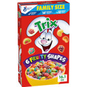 Trix Fruity Breakfast Cereal, 6 Fruity Shapes, Whole Grain, Family Size, 16.1 Oz