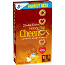 Honey Nut Cheerios Cereal, Limited Edition Happy Heart Shapes, Heart Healthy Cereal With Whole Grain Oats, Family Size, 18.8 Oz