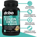 Colon Cleanser Detox For Weight Flush - 15 Day Colon Cleanse Pills With Ginger - Fast Natural Laxative, Constipation Relief, Bowel Movement Supplements For Intestinal Stomach Bloating Gut Loss Support