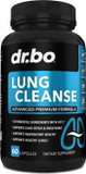 Lung Cleanse Support Supplement - Respiratory Supplements To Quit & Stop Smoking Aids - Herbal Detox For Lungs & Bronchial Health - Smokers Cleanser Breathe Aid For Mucus Clear Relief - 60 Capsules