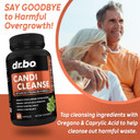 Candi Cleanse Support Supplement Pills - Anti Overgrowth Supplements For Women & Men - Extra Strength Balance Control Probiotic Complex Cleanser - Natural Oral Herbal Oregano & Caprylic Acid Capsules