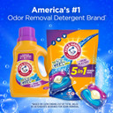 Arm & Hammer Plus Oxiclean With Odor Blasters Laundry Detergent 5-In-1 Power Paks, 42Ct (Packaging May Vary)