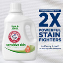 Arm & Hammer Sensitive Skin Free & Clear, 105 Loads Liquid Laundry Detergent, 105 Fl Oz