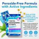 Maree Dental Care Kit With Mint Flavor Comfortable For Sensitive Teeth - Teeth Whitening Strips With Calcium Formula -White Strips For Gentle Dental Care & Fresh Breath - Pack Of 28 Strips