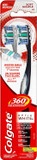 Colgate 360 Advanced Optic White Toothbrush, Soft, 2 Count