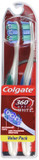 Colgate 360° Optic Ning Toothbrush, Soft, White, 2 Count