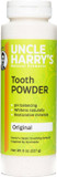Uncle Harry'S All Natural Tooth Powder | Alkalizing Remineralizing Enamel Support & Whitening Toothpaste For Sensitive Teeth | Powder Toothpaste For Gum Health & Fresh Breath (8 Oz)