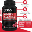 Kidney Cleanse Detox Support Supplement - Natural Cranberry, Juniper Berries, Buchu & Uva Ursi Extract To Support Kidneys, Bladder & Urinary Tract Health Supplements - Herbal Renal Blend Formula Pills