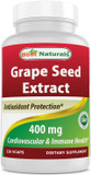 Best Naturals Grape Seed Extract 400 Mg Veggie Capsule, 120 Count