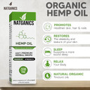 Organic Hemp Oil 1000mg - Ultra Premium Hemp Oil Drops 1000mg - Natural Hemp Oil Extract Tincture - Non-GMO Ultra-Pure CO2 Extracted Drops - Omega Fatty Acids 3 6 9 - Organically Grown & Made in USA