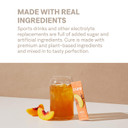 Cure Organic Energy Mix | Perk Me Up Peach Tea | Gluten-Free | Vegan | Non-Gmo | Paleo Friendly | Made With Coconut Water | Pouch Of 14 Packets - Peach Tea Flavor
