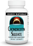 Source Naturals Chondroitin Sulfate 600mg, Support for Joint Tissue,60 Tablets