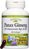 Herbalfactors By Natural Factors, Panax Ginseng, Promotes Resistance To Everyday Stress And A Healthy Well-Being, 60 Softgels (60 Servings)
