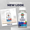 Kal Vitamin B12 Methylcobalamin And Adenosylcobalamin 2000 Mcg Activmelt, B12 Energy Supplements, Metabolism, Nerve, Red Blood Cell Support, High Absorption, Natural Berry, 60 Serv, 60 Micro Tablets