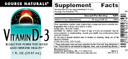 Source Naturals Vitamin D-3 Liquid Drops 2000 Iu Supports Bone & Immune Health* - 1 Fluid Oz