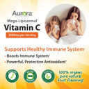 Aurora Nutrascience, Mega-Liposomal Vitamin C, 3,000 Mg Per Serving, Gluten Free, Non-Gmo, Sugar-Free, High Absorption, Fat Soluble Vitamin C, Immune System Support, 16 Oz (480 Ml)