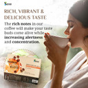 Sayan Organic Instant Arabica Colombian Coffee Mushroom Blend With Wild Harvested Siberian Chaga & Reishi Extract - Energy, Clarity, Wellness - 20 Packets (0.09Oz/2.5G Each)