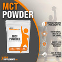 Bulksupplements.Com Mct Powder - Medium Chain Triglycerides, From Mct Coconut Oil, Mct Oil Powder - For Energy Boost, Pure & Gluten Free - 10G Per Serving, 500G (1.1 Lbs)