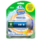 Scrubbing Bubbles Fresh Gel Toilet Cleaning Stamp, Citrus, Dispenser With 6 Stamps