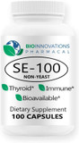 Bioinnovations Pharmacal Se-100 100 Mcg (100 Count) - Pure Selenium Yeast-Free Supports Immune, Cardiovascular, And Thyroid Health
