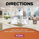 Weiman Granite Cleaner Polish And Protect 3 In 1-2 Pack - Streak-Free, Ph Neutral Formula For Daily Use On Interior & Exterior Natural Stone With Microfiber Towel