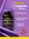 Carlyle Melatonin Gummies 10Mg | 180 Count | Adult Drug Free Aid | Berry Flavor | Vegan, Non-Gmo, Gluten Free