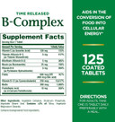 Nature'S Bounty Vitamin B-Complex, Time Released Supplement With Folic Acid Plus Vitamin C, Supports Energy Metabolism And Nervous System Health, 125 Count