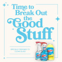 Windex Glass Cleaner Spray, Original Blue Window Cleaner Works On Smudges And Fingerprints, Bottle Made From 100% Recovered Coastal Plastic, 32 Fl Oz