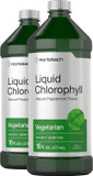 Horbã£Â¤Ach Chlorophyll Liquid Drops 100Mg | 32 Oz (2 X 16 Oz Bottles) | Natural Peppermint Flavor | Vegetarian, Non-Gmo, And Gluten Free Formula