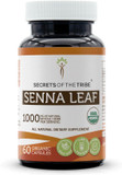 Secrets Of The Tribe Senna Leaf Usda Organic 60 Capsules | Made With Organic Vegetarian Capsules And Organic Senna Leaf (Senna Alexandrina) Dried Leaf (60 Capsules)