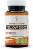 Secrets Of The Tribe Yellow Dock 60 Capsules, 1000 Mg, Yellow Dock (Rumex Crispus) Dried Root (60 Capsules)