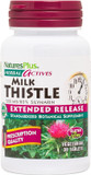 Naturesplus Herbal Actives Milk Thistle, Extended Release - 500Mg, 80% Silymarin, 30 Vegetarian Tablets - Gluten-Free - 30 Servings