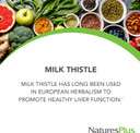 Naturesplus Herbal Actives Milk Thistle, Extended Release - 500Mg, 80% Silymarin, 30 Vegetarian Tablets - Gluten-Free - 30 Servings