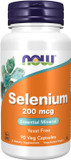 Now Supplements, Selenium (L-Selenomethionine) 200 Mcg, Essential Mineral*, 90 Veg Capsules