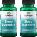 Swanson Sleep Essentials Includes Gaba And Melatonin - 60 Veg Capsules (2 Pack)