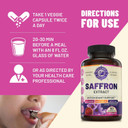 Saffron Supplements - 100% Pure Saffron Extract For Weight Loss - Mood Enhancer & Metabolism Booster. Natural Appetite Suppressant Diet Pills For Women & Men. Made In Usa. 90 Servings