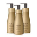Method Premium Foaming Hand Wash, Ylang Ylang + Hyacinth, Reusable Gold Aluminum Bottle, Biodegradable Formula, 10 Fl Oz (Pack Of 3)