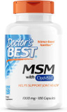 Doctor'S Best Msm With Optimsm, Joint Support, Immune System, Antioxidant And Protein-Building Role, Non-Gmo, Gluten Free, 1000 Mg, 180 Caps (Drb-00064)