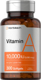 Horbã£Â¤Ach Vitamin A 10000 Iu Softgels | 300 Count | Non-Gmo, Gluten Free Supplement