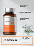 Horbã£Â¤Ach Vitamin A 10000 Iu Softgels | 300 Count | Non-Gmo, Gluten Free Supplement
