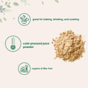 Organic Mango Juice Powder, 8Oz | 100% Natural Fruit Powder | Cold Pressed Mangos Source | No Sugar & Additives | Great Flavor For Drinks, Smoothie, & Beverages | Non-Gmo & Vegan Friendly